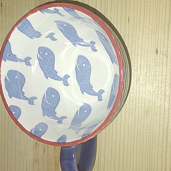Pfaltzgraff Other - Pfaltzgraff blue whale cup very good condition red trim